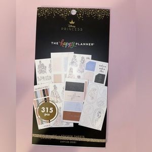 The Happy Planner Disney Princess Elegance Big Value Pack 315 Stickers Book NEW